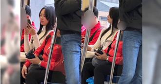 王渝屏高衣Q素顏搭捷运　见老奶奶暖心让座