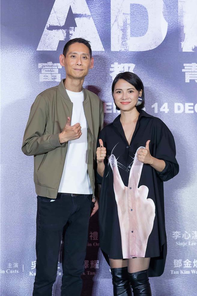 导演王礼霖（左）、监制李心洁期待《富都青年》大马票房成绩。（摩尔娱乐提供）