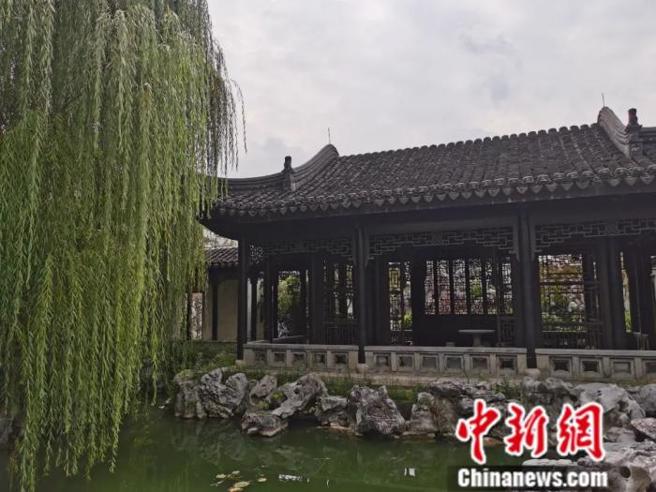 赵元任故居花园「她园」。（中新网）