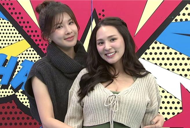 熊熊（右）不满好友爱语莎总是替老公说话。（中天综合台提供）