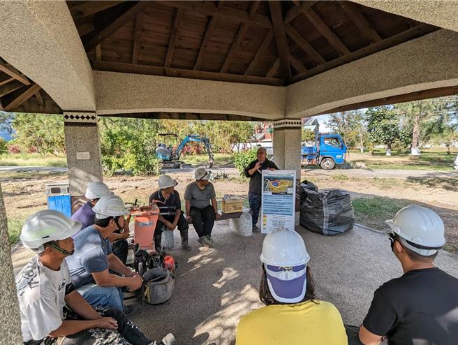 台東森林公園執行景觀改造工程，台東縣府考量生態，落實生態檢核。（台東縣政府提供／蔡旻妤台東傳真）