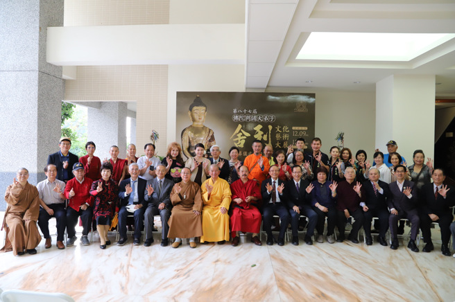 第八十七屆佛陀與諸大弟子舍利文化與藝術大展於南華大學莊嚴登場。(照片/南華大學提供)