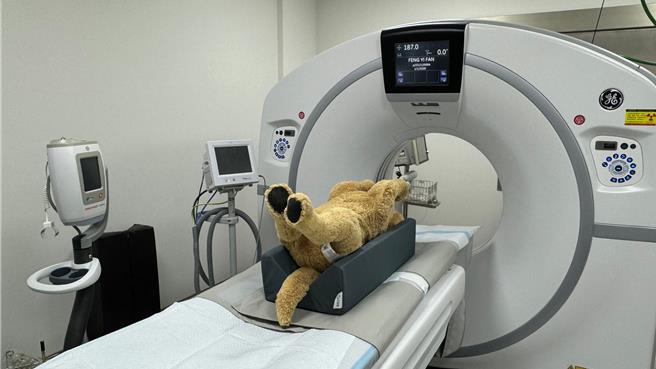 128切電腦斷層是超低輻射劑量的儀器，對於健康檢查及樂齡動物更是最大福音。（柯宗緯攝）