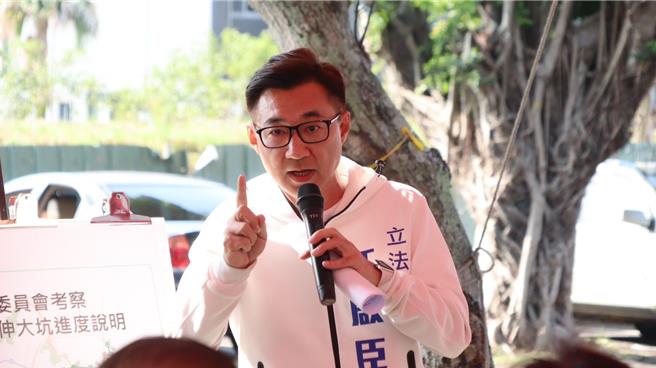 國民黨立法委員江啟臣指出，相信市民都很關心台中市的建設，大家只有一個期待，就是希望「趕快做」，呼籲中央不要再拖了。（江啟臣辦公室提供／張妍溱台中傳真）