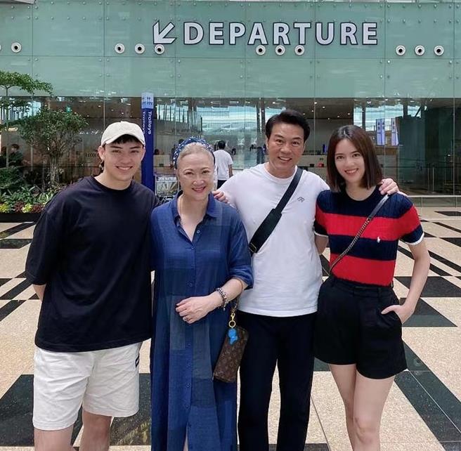 洪慧芳一家四口合影。（凱渥提供）