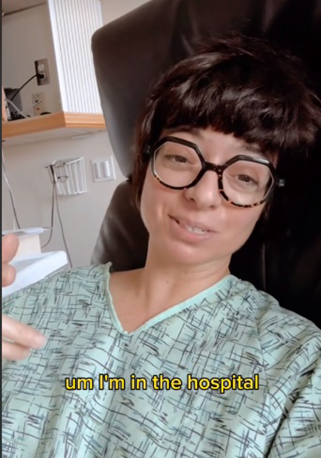 凱特米庫奇透露剛經歷肺癌手術。（圖／翻攝TikTok）