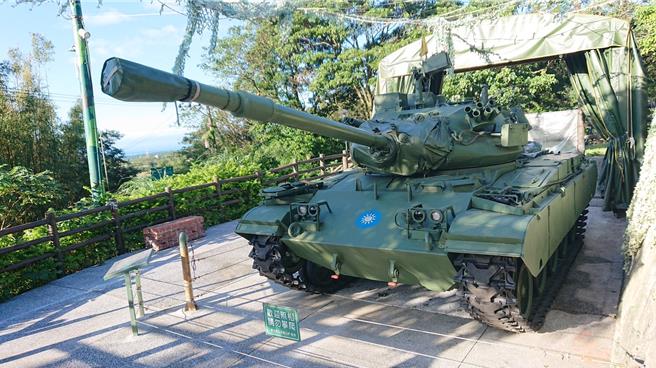 三芝興華驛站目前營造為自行車友加水補給與休憩的鐵馬驛站，園區內退役的陸軍M41D戰車為熱門打卡點。（新北市三芝區公所提供／劉瑋晴新北傳真）