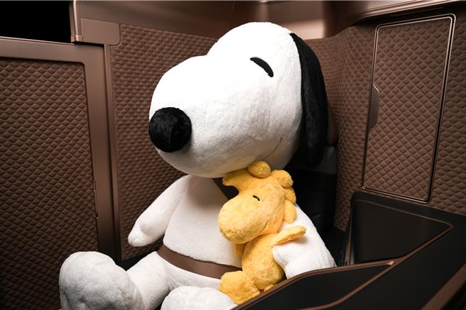 星宇航空与经典漫画角色「史努比」联名初登场。（星宇航空提供／陈佑诚台北传真）