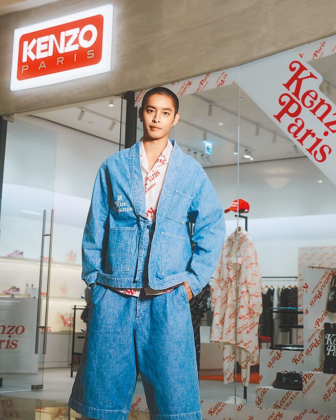 曹佑寧以Kenzo x Verdy聯名系列現身發表會。（Kenzo提供）