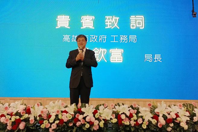 工务局长杨钦富出席2023年城市工程品质金质奖颁奖典礼。（图片来源：高雄市政府工务局提供）