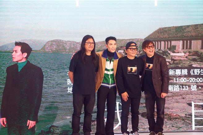 蕭敬騰15日舉辦全新專輯《野生》暨「無目的地找目的地：蕭敬騰全新專輯《野生》概念展」開幕記者會。（鄧博仁攝）