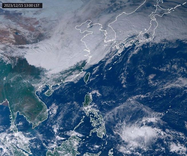 冷气团抵达，局部地区低温有机会降到10度以下，不排除升级为寒流。（翻摄台湾颱风论坛｜天气特急脸书）