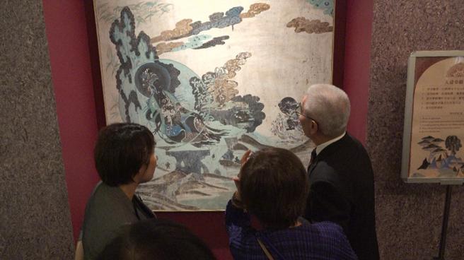 敦煌石窟艺术珍品跨越时空来到台湾。（赖君欣摄）