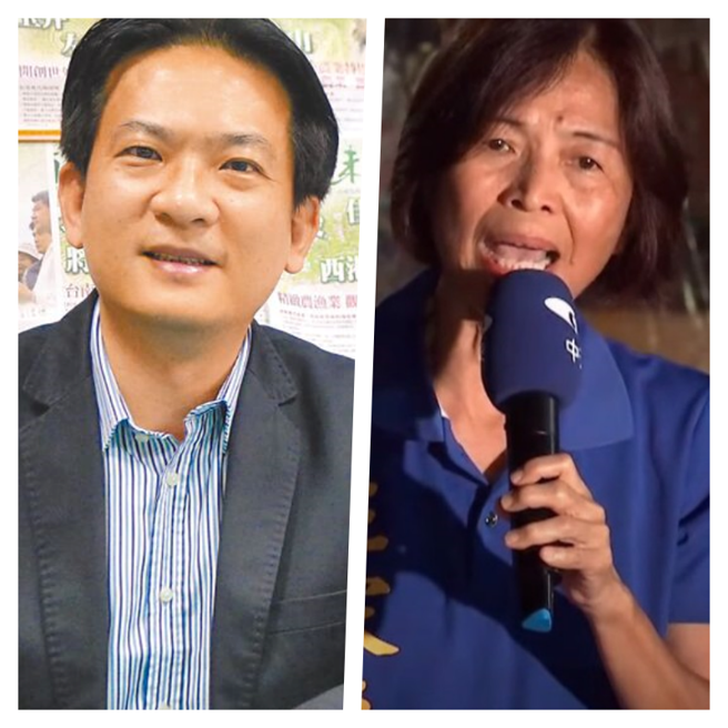 台南市第五选区立委参选人民进党籍现任立委林俊宪（左），国民党台南市议员王家贞（右）。（资料照片合成）