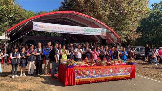 潭雅神綠園道中科公園景觀改善工程於15日舉辦開工祈福典禮。（大雅區公所提供／陳淑娥台中傳真）