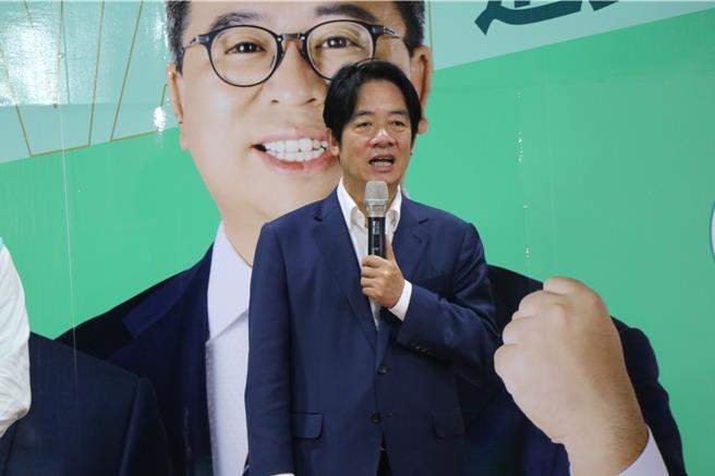 民進黨總統候選人賴清德15日表示，就台灣立場，應優先加入民主陣營主導的CPTPP。（蔡明亘攝）