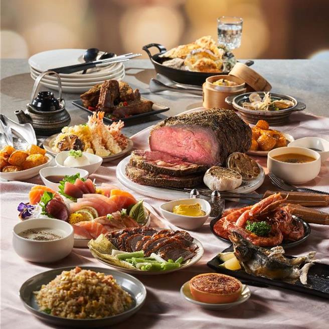 「飨宾」旗下飨食天堂、果然匯两个自助餐品牌抛砖引玉，共提供1000张餐券感谢捐款者爱心支持。(飨宾餐旅事业提供)