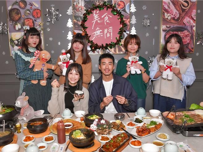 傅孟柏和簡嫚書一起出席《美食無間》粉絲活動。（發起日影視提供）