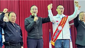 朱立倫來台南輔選喊政黨輪替 籲「別再讓民進黨推西瓜也會贏」