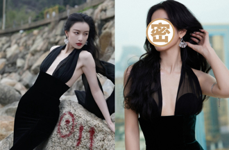 倪妮紅毯撞衫「都選黑色掛脖裙」髮型也一樣 網嘲：尷尬了