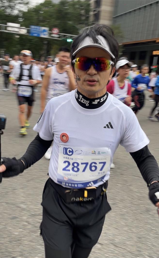 唐从圣第四次参与台北马。（精实文创提供）