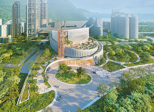 花莲县政府与台泥合作，在和平厂兴建再生资源利用中心，含一座气化炉，15日启用。（花莲县政府提供／王志伟花莲传真）