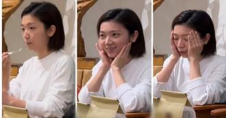 傅小芸咖啡廳療癒成表情包  「清新女神」素顏曝光