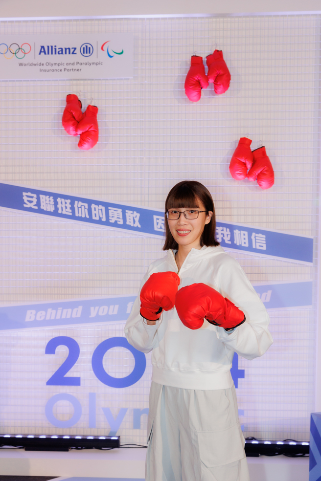拳擊女將黃筱雯明年初要在巴黎奧運資格賽爭取奧運參賽權。（安聯人壽提供）