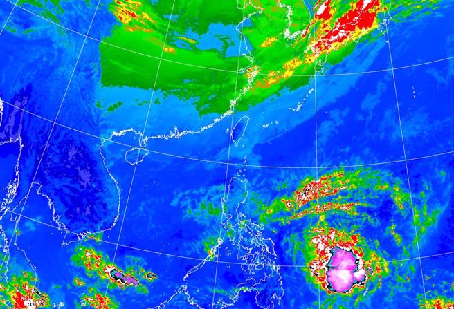 12月颱「鯉魚」侵襲菲律賓。(圖/NOAA)