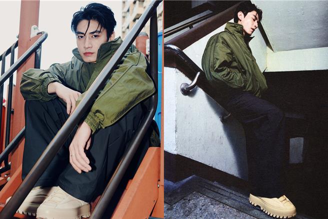 男星宋柏纬以时下流行的Gorpcore风格帅气演绎「ECCO STREET ACE RAL7000」。（ECCO提供／朱世凯台北传真）