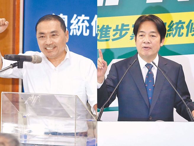 左起為國民黨總統候選人侯友宜、民進黨總統候選人賴清德。（合成圖／中時資料照）