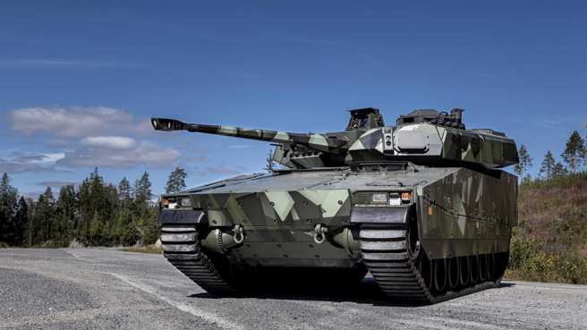 丹麥、瑞典將合作捐贈總值2.41億歐元（約83億元新台幣）的CV90步兵戰鬥車給烏克蘭。（SAAB）