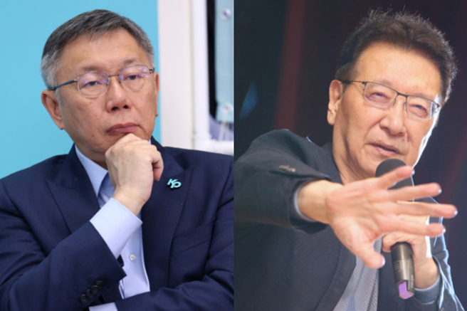 民眾党总统候选人柯文哲(左)与国民党副总统候选人赵少康(右)为成大座谈一事在网路隔空交火。（合成图／资料照）