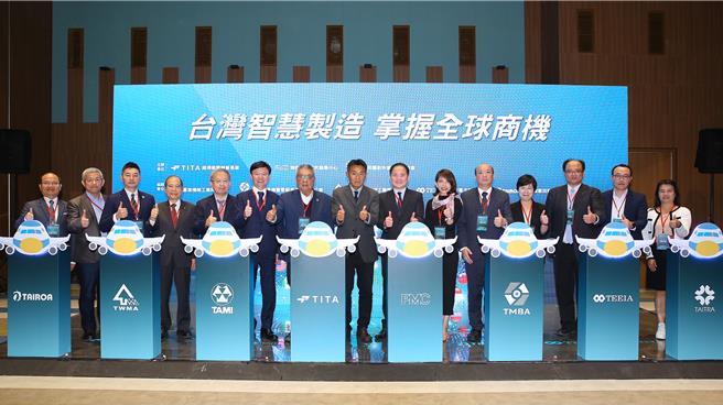 經濟部國際貿易署19日在大台南會展中心舉辦智慧機械海外推廣計畫成果展。（曹婷婷攝）