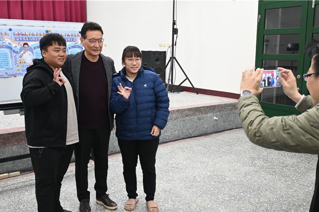 国民党副总统参选人赵少康今天晚间出席苗栗联合大学座谈会。（李京升摄）