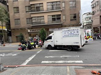 永和7旬婦過馬路被左轉貨車撞飛 緊急送醫後恢復心跳了