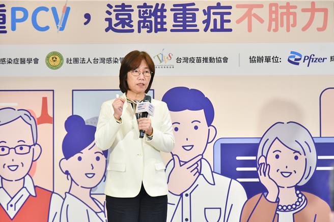 台大感染科醫師陳宜君表示，今年全台侵襲性肺鏈飆3年最高。鄭郁蓁攝影