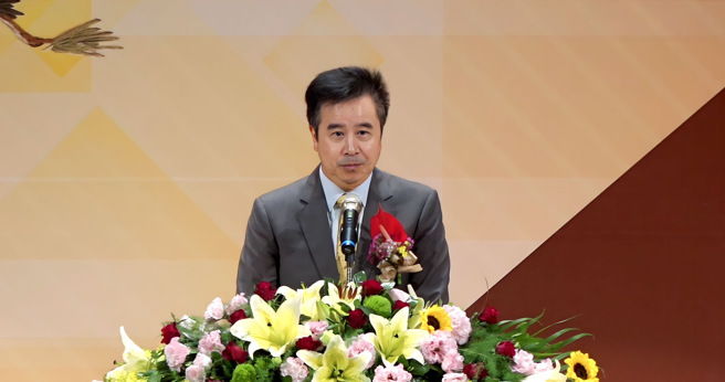 中華民國私立學校文教協會新任理事長王育文。(攝/景義婷)