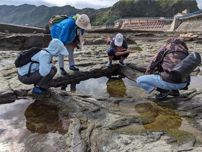 位于基隆市八斗子的「森川里海」，近年农业部林业及自然保育署与国立海洋科技博物馆共同推动培训下，20日培力成果发表，诞生首批44位潮境保育区潮间带导览员，其中多数为在地居民所组成。图为学员参与培训情形。（海科馆提供／徐佑升基隆传真）