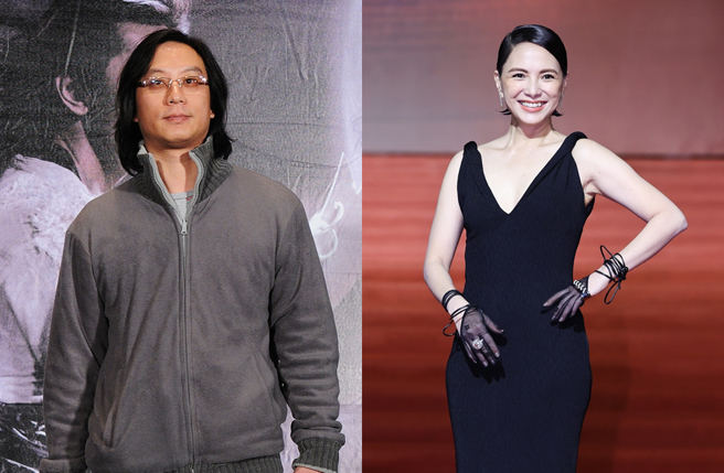 李心潔（右）導演小叔彭發（左）為救肺癌末期髮妻欠800萬元債務，近日前往法院宣告破產。（圖／中時資料照）