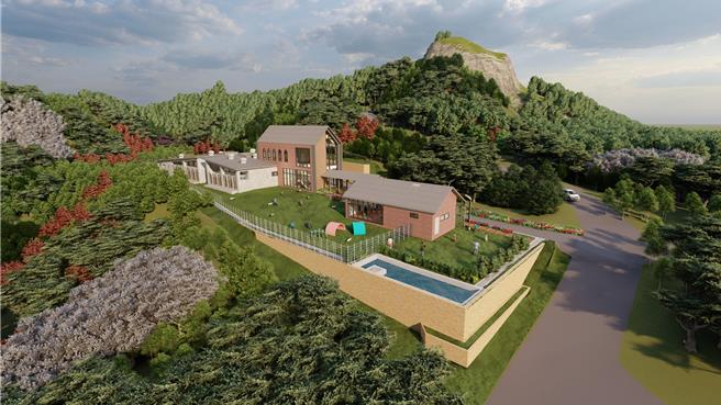 「新北市瑞芳动物之家建筑物新建暨景观改善工程」荣获第31届中华建筑金石奖。（新北市动保处提供）