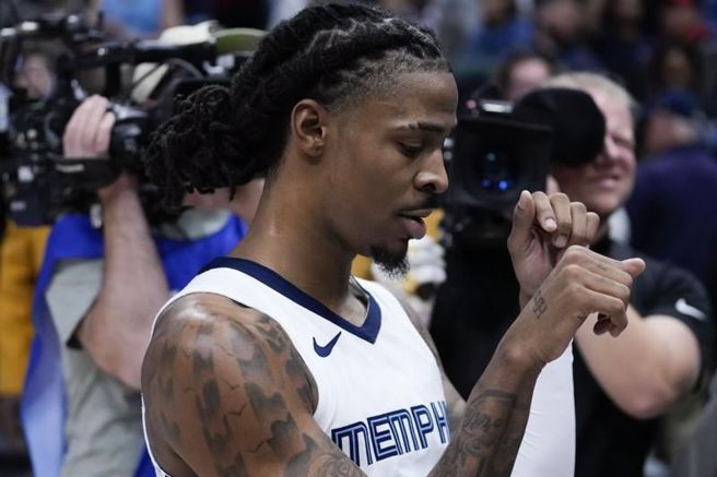 灰熊隊主將莫蘭特。（美聯社）