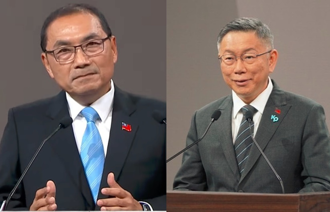 反击柯文哲(右)对恢復特侦组的否定，侯友宜(左)提出立竿见影无后遗症的方案。（合成图／取自《中时新闻网》直播）