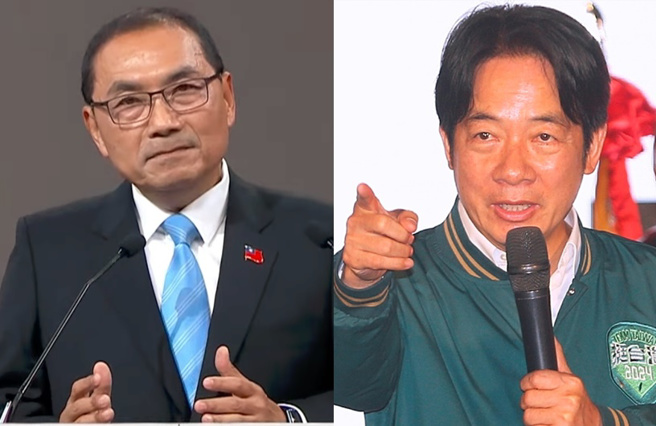 侯友宜(左)要为人民恢復特侦组，赖清德(右)只顾情勒保护私产，被评为格局高下立判。（合成图／政见会直播、资料照）