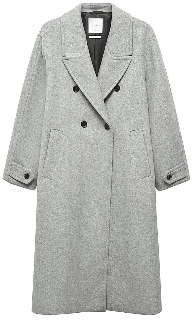 廣三SOGO的Mango「高葵大衣」，原價5990元、獨家價4990元。（廣三SOGO提供）