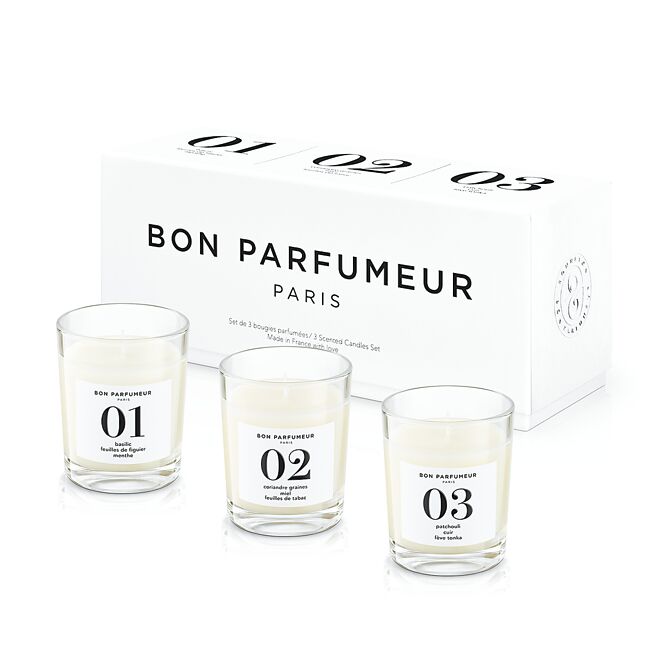 Bon Parfumeur推出的迷你家居蠟燭香氛組。（Bluebell提供）
