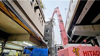 基隆舊製冰廠樓板坍塌 市府今起強制拆除