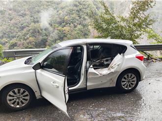 40岁德国男在天祥遇落石 车身砸出大洞惊险脱身