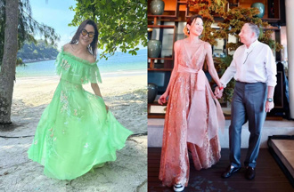 杨紫琼家乡办婚宴卢贝松也到场 绝美婚纱曝光