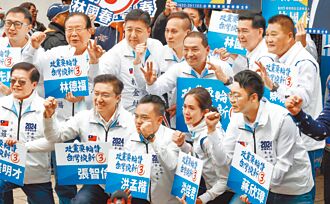 侯友宜蔣萬安陪小雞抽籤 喊立委全壘打